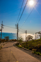 road to the beach at si chang island , chonburi