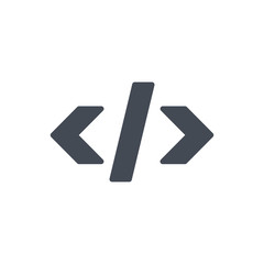 Seo Html Code Meta Tag silhouette Icon
