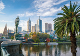 Fototapeta  - Melbourne city skyline in Australia