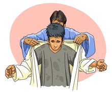 Jesus Puts A Person In A Clean Robe Of Righteousness