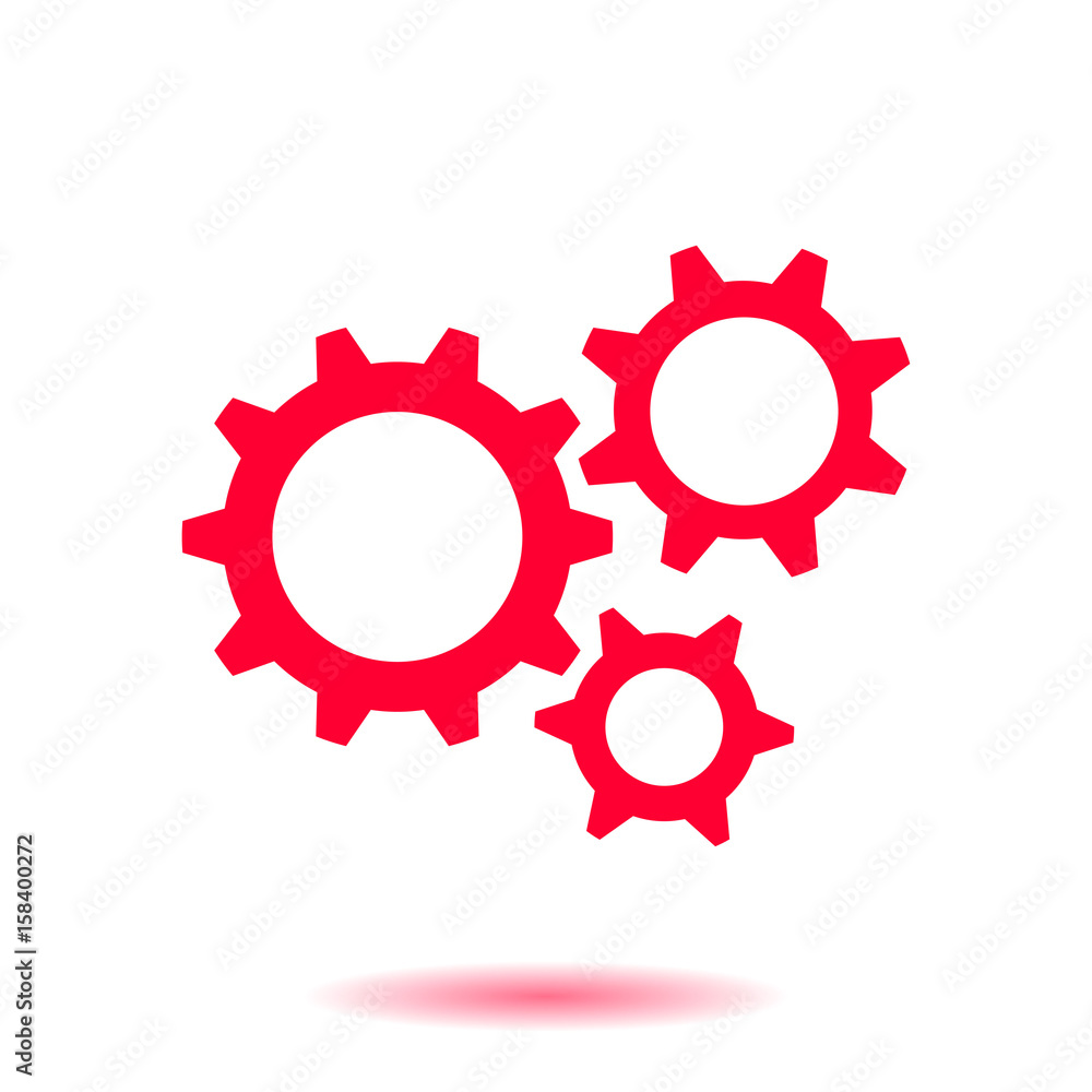 Gear icon. The development and management of business processes. Stock ...