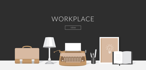 workplace of the writer.