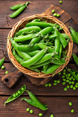 Wall Mural - Green peas