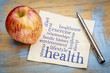 © MarekPhotoDesign.com - health concept - word cloud on napkin