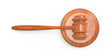 wooden gavel and seat