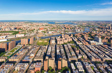 Aerial View Of Harlem, NYC