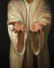 Hands Of Jesus Painting