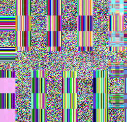 Wall Mural - glitch psychedelic background. old tv screen error. digital pixel noise abstract design. photo glitc
