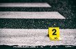 © Forance - Crime scene marker on the asphalt