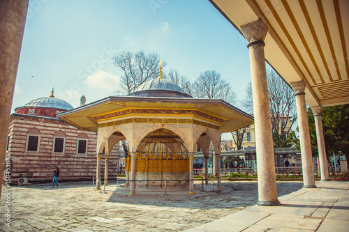 Fotografia, Obraz fountain of Hagia Sophia in the courtyard of the Mosque