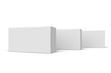 Wall Mural - blank paper boxes