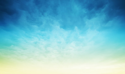 Wall Mural - colors in sky and clouds