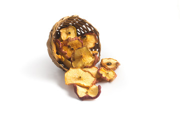 Wall Mural - Dried Apple into a Basket