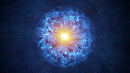 plasma sphere with energy charges in space