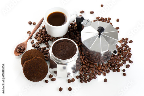 Plakat koncepcja kochanka kawy