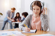© Viacheslav Yakobchuk - Attentive productive young student making a transcript