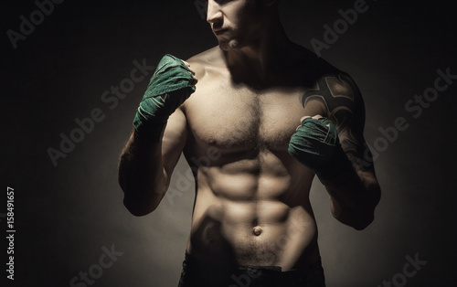 Leinwand Poster Boxing man