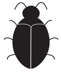 Wall Mural - bug software. bug icon on white background.