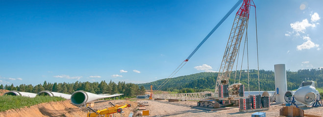 building wind turbines