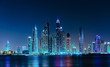 © arbalest - General view of the Dubai Marina at night