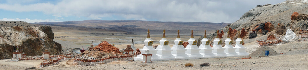 Poster - Stupas in monastery