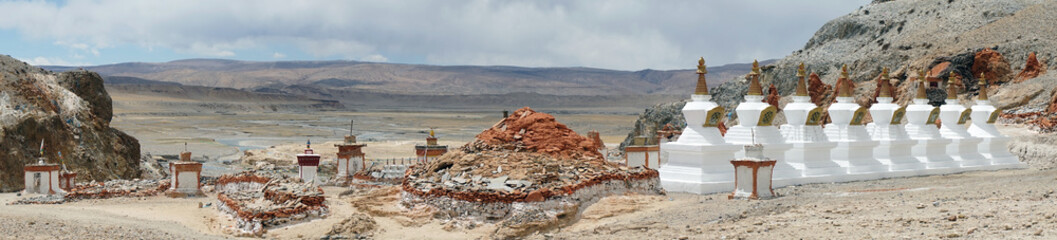 Poster - Stupas in monastery