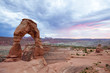 © lizziemaher - Delicate Arch at sunset in Arches National Park near Moab in Utah