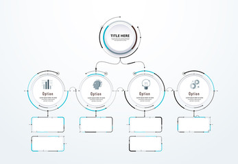 Wall Mural - Infographic diagram template design simple design. include icon design. vector illustration.