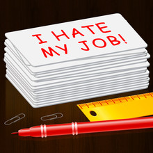 Hate My Job Card Means Miserable 3d Illustration