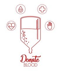 Wall Mural - blood bag icon over white background colorful design vector illustration