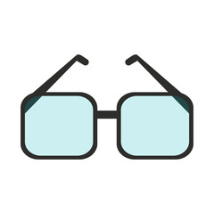 square frame glasses  icon image vector illustration design 