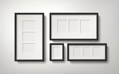 Wall Mural - Blank picture frames