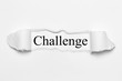 © magele-picture - Challenge on white torn paper