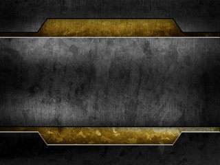 Poster - grunge metal template background