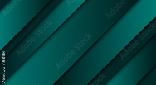 Fotomural Abstract green background, diagonal lines and strips, vector illustration