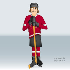 Wall Mural - Canadian ice hockey player