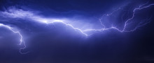 Beautiul And Dramatic Lightning In Sky
