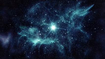 Wall Mural - billions of stars in the cosmic space of the solar system