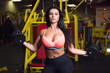 © Nick Starichenko - Sexy fitness woman doing sport workout in the gym with dumbbells