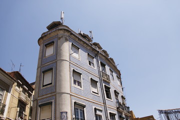 Poster - Immeuble ancien à Lisbonne, Portugal