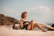 © zolotareva_elina - attractive young woman in bikini on the beach