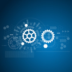 Wall Mural - abstract technological background. vector illustration.