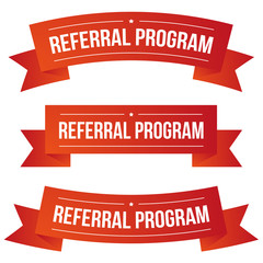 Referral Program ribbon set