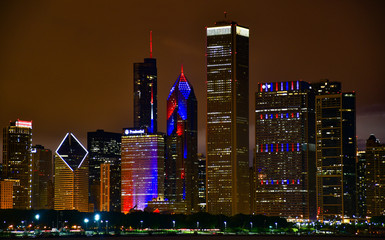 Fototapete - Chicago on July 4th