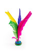 feather shuttlecock isolated