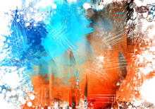 Abstract Painted Stylized Background