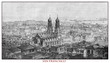 © acrogame - California, panoramic view of San Francisco, engraving from year 1873 before the 1906 earthquake which destroyed over 80% of the city