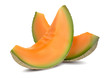 3D slices of melon, summer concept 