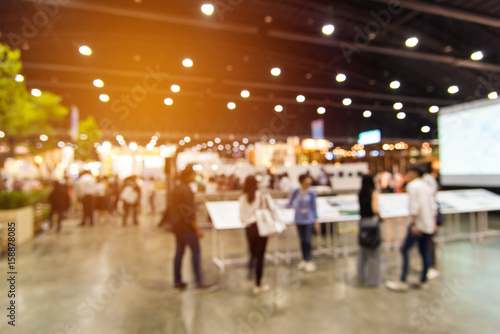 abstract blurred event with people for background Poster Mural XXL