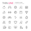 © Skellen - Collection of sport thin line icons
